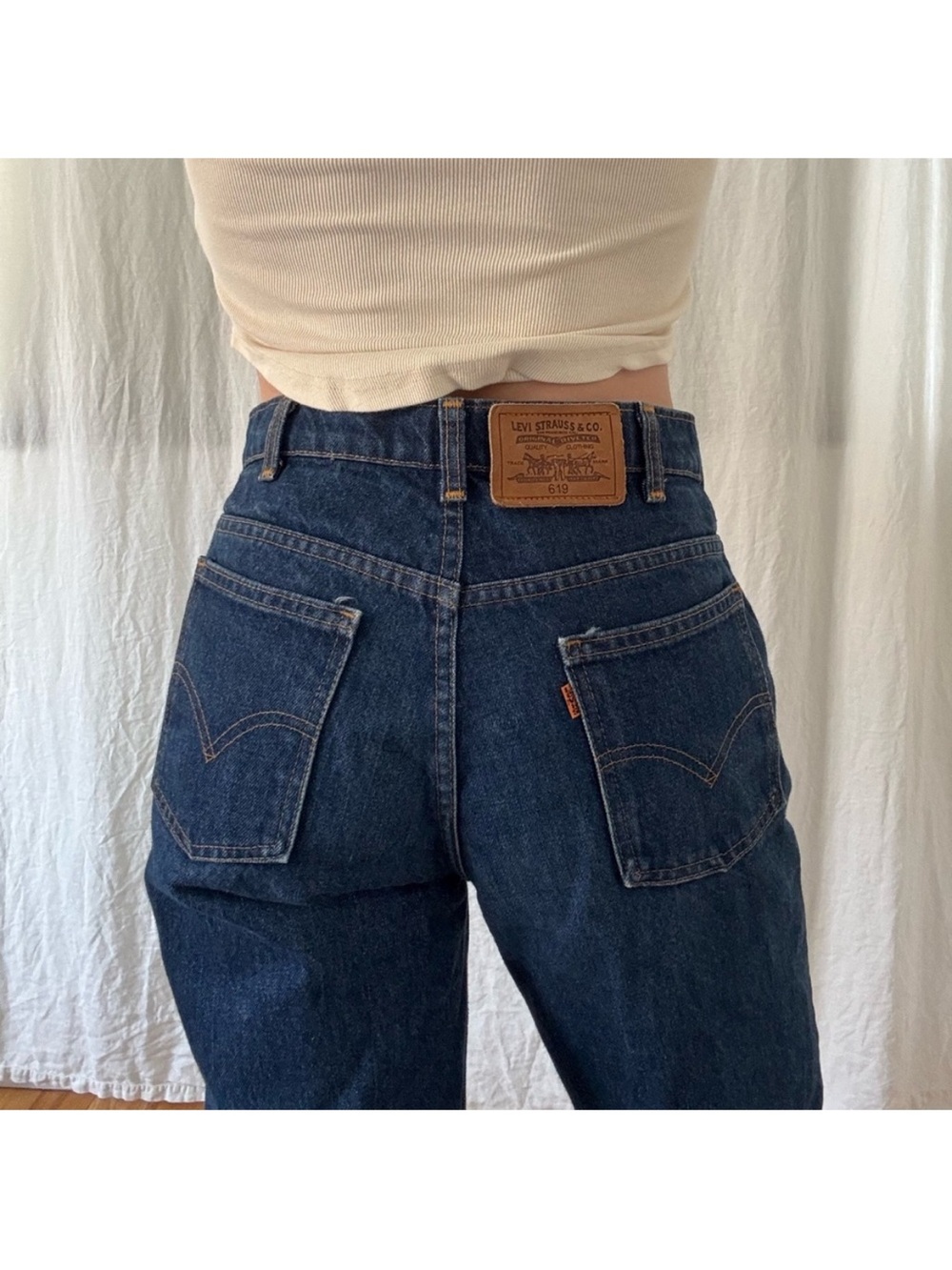 Vintage Levi's 619 Straight Leg Jeans 80s/90s fits modern size 28